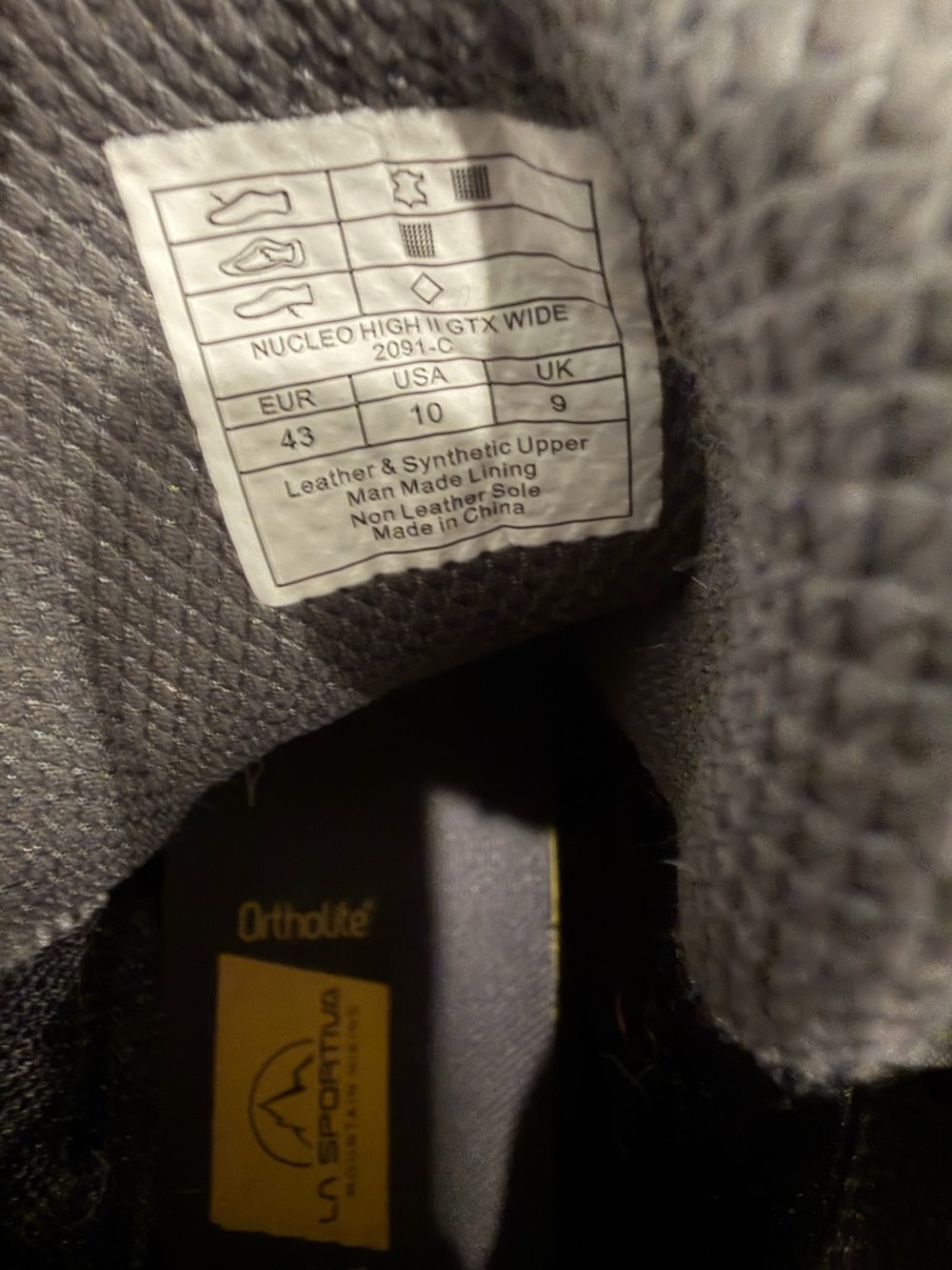 La Sportiva Men's Olive Green Hiking Boots with Black Toe Caps - Picture 6 of 6